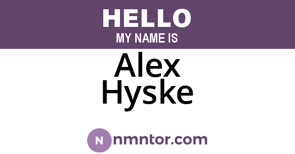 Alex Hyske