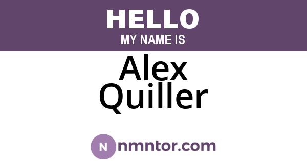 Alex Quiller