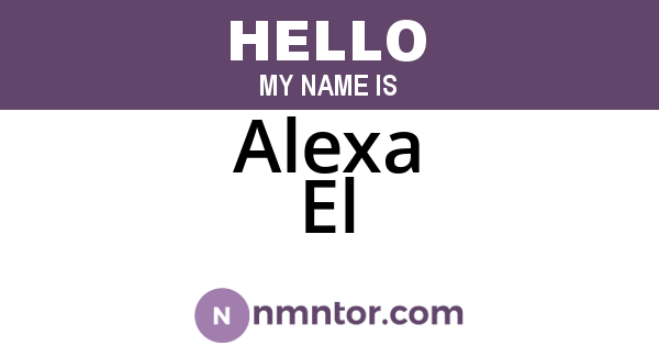 Alexa El