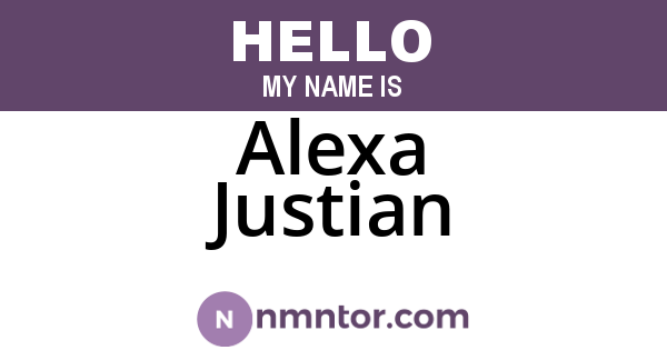 Alexa Justian
