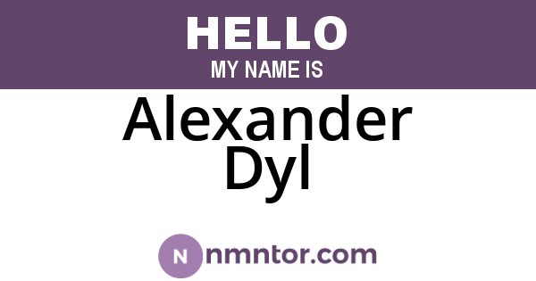 Alexander Dyl