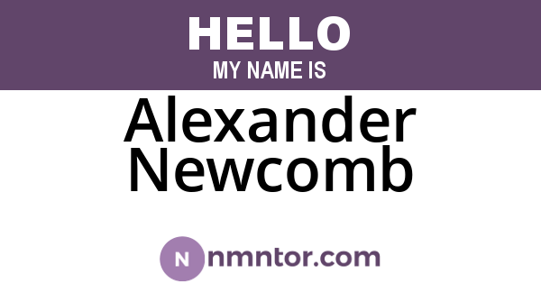 Alexander Newcomb