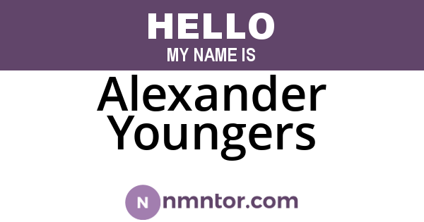 Alexander Youngers