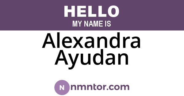 Alexandra Ayudan
