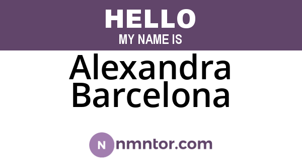 Alexandra Barcelona