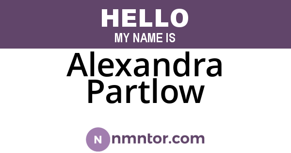 Alexandra Partlow