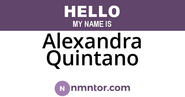 Alexandra Quintano