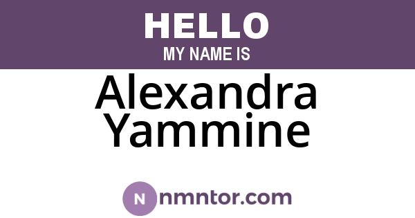 Alexandra Yammine