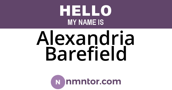 Alexandria Barefield