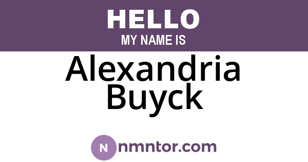 Alexandria Buyck