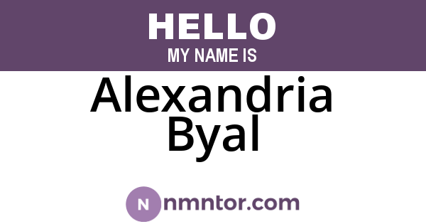 Alexandria Byal