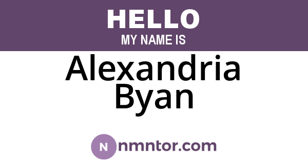 Alexandria Byan