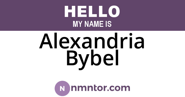 Alexandria Bybel