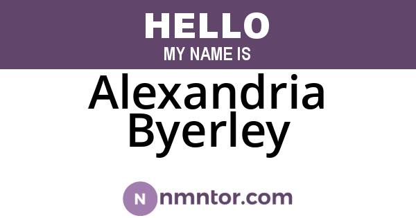 Alexandria Byerley