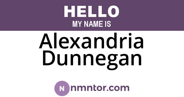 Alexandria Dunnegan