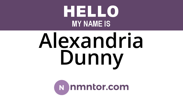 Alexandria Dunny