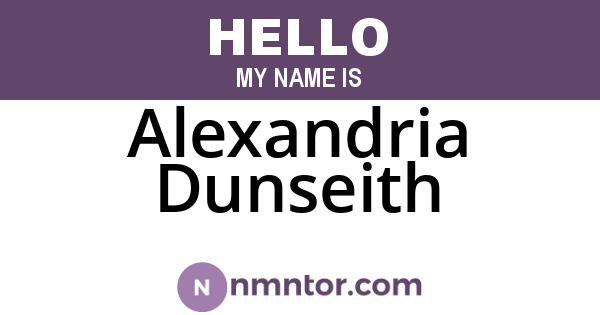 Alexandria Dunseith