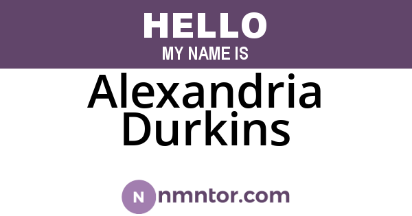 Alexandria Durkins