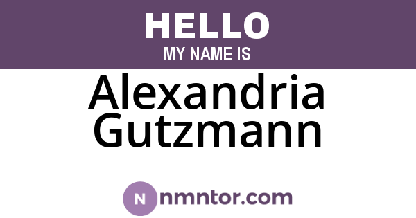 Alexandria Gutzmann