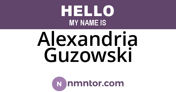 Alexandria Guzowski