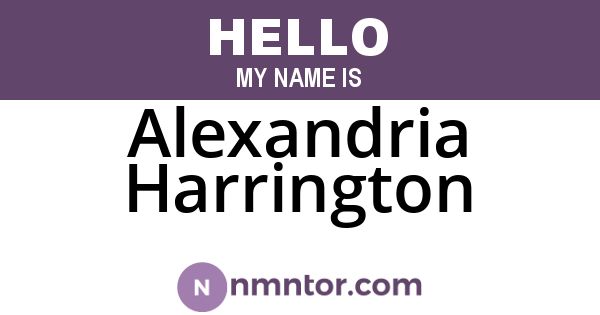 Alexandria Harrington