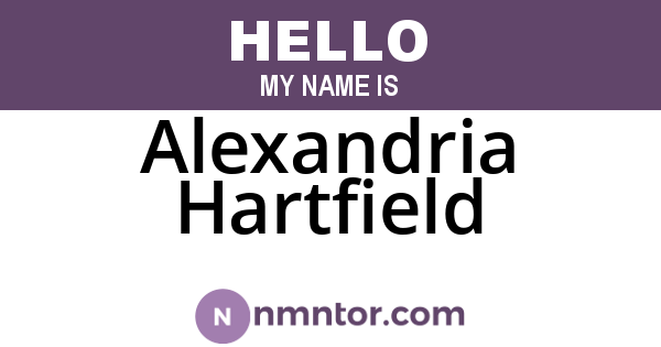 Alexandria Hartfield