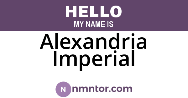 Alexandria Imperial