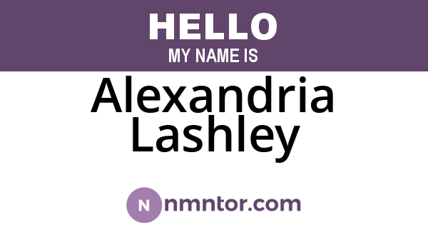 Alexandria Lashley