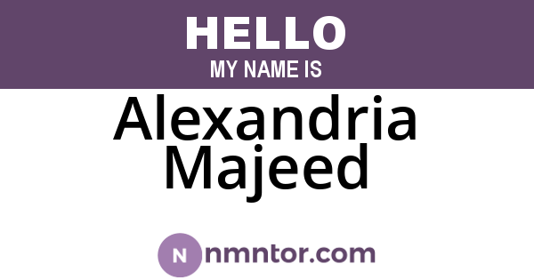 Alexandria Majeed