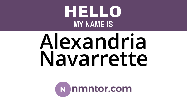 Alexandria Navarrette