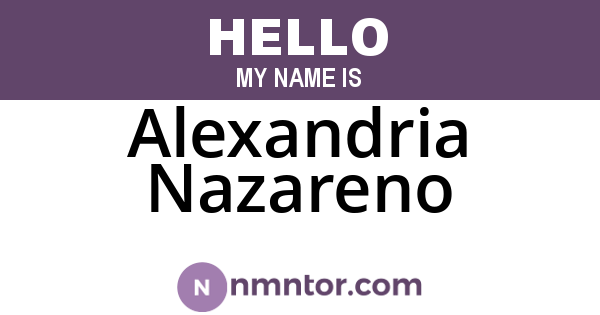 Alexandria Nazareno