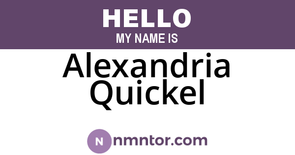 Alexandria Quickel