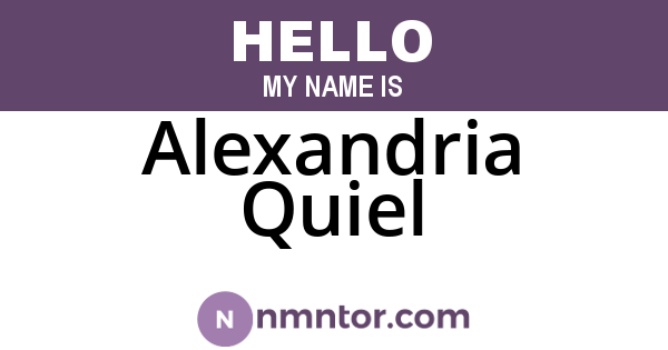 Alexandria Quiel