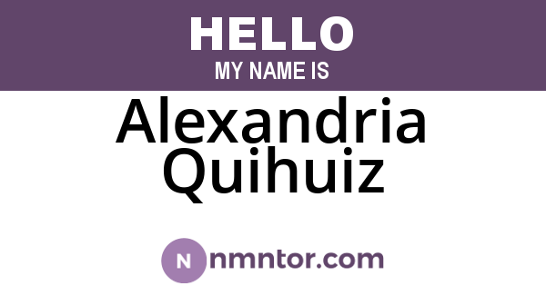 Alexandria Quihuiz