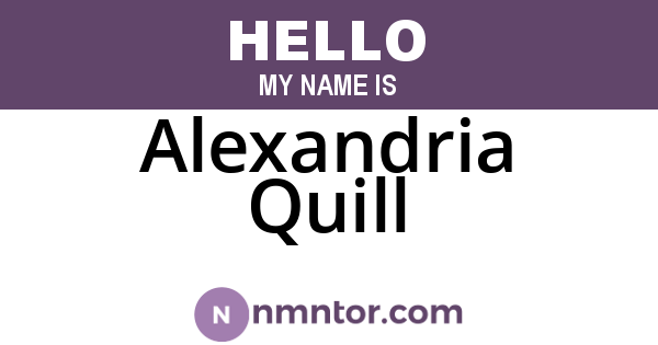 Alexandria Quill