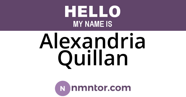 Alexandria Quillan