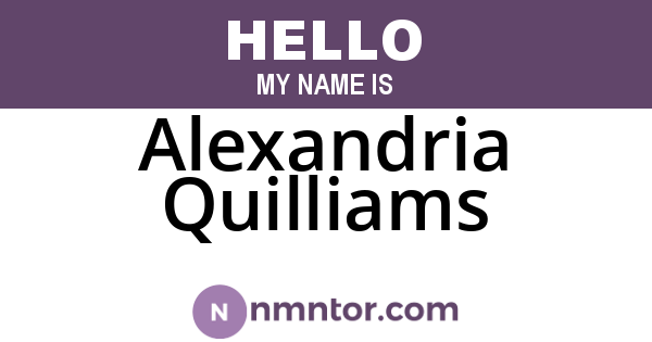 Alexandria Quilliams