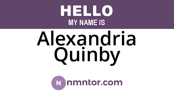Alexandria Quinby