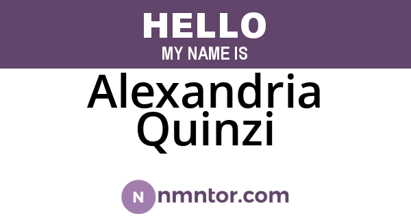 Alexandria Quinzi