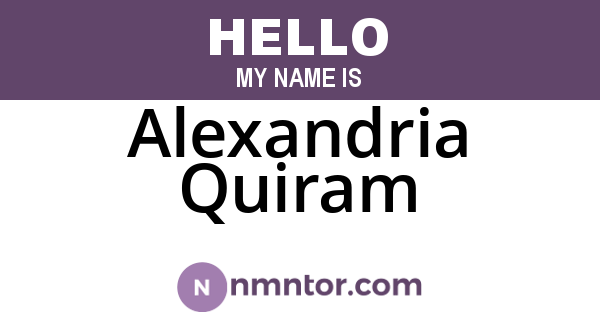 Alexandria Quiram