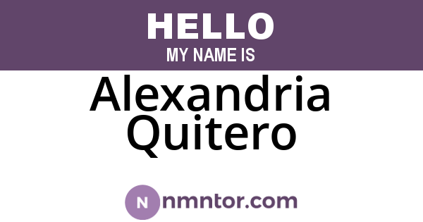 Alexandria Quitero