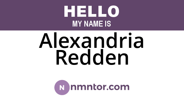 Alexandria Redden