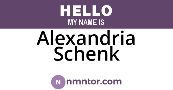 Alexandria Schenk
