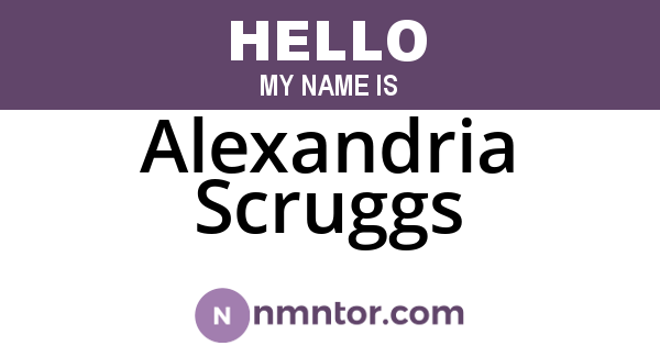 Alexandria Scruggs