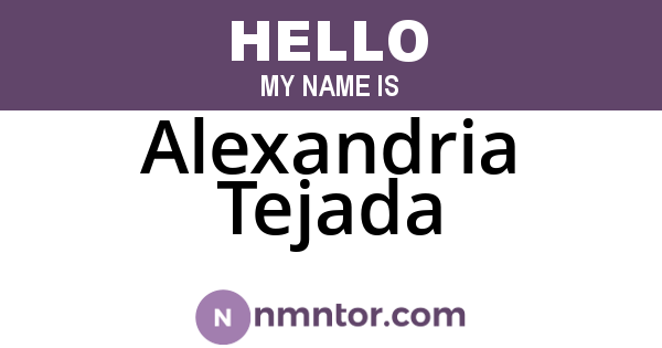 Alexandria Tejada