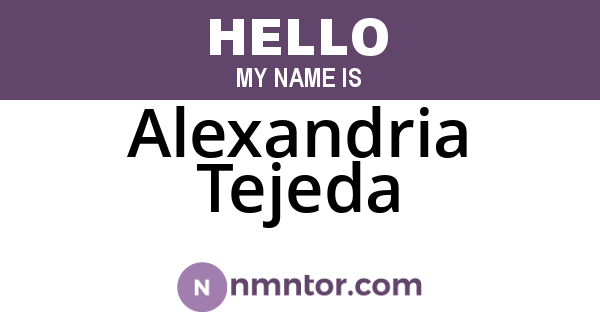 Alexandria Tejeda