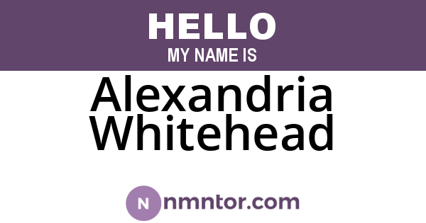 Alexandria Whitehead