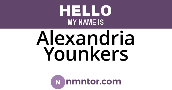 Alexandria Younkers