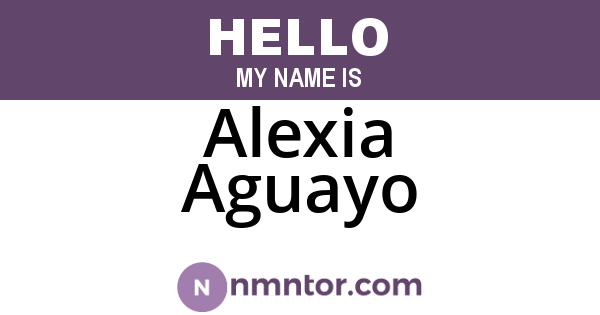 Alexia Aguayo