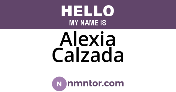 Alexia Calzada